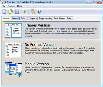 chm2web Pro screenshot