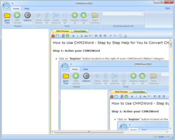 CHM2Word 2012 screenshot
