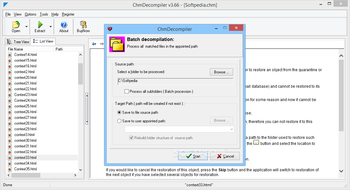ChmDecompiler screenshot 2