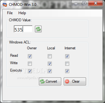 CHMOD-Win screenshot