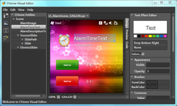 CHome Visual Editor screenshot