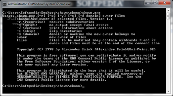 CHOWN screenshot