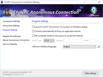 ChrisPC Anonymous Connection screenshot 4