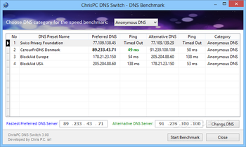 ChrisPC DNS Switch screenshot 3