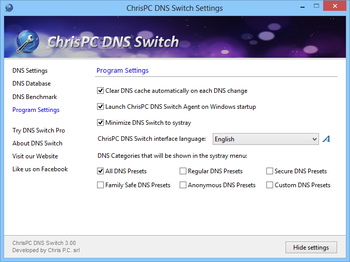 ChrisPC DNS Switch screenshot 5