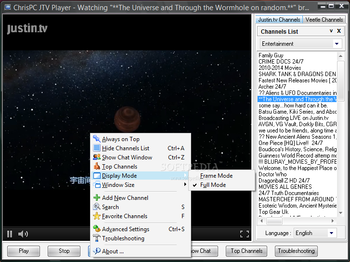 ChrisPC JTV Player screenshot 2
