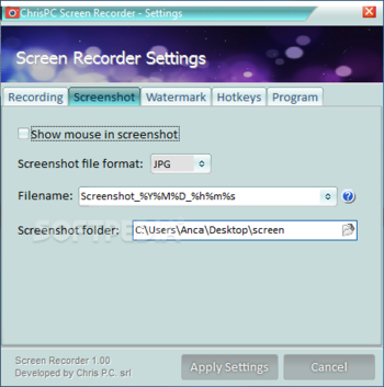 ChrisPC Screen Recorder screenshot 7