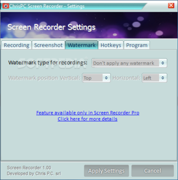 ChrisPC Screen Recorder screenshot 8