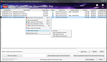 ChrisPC VideoTube Downloader Pro screenshot 5