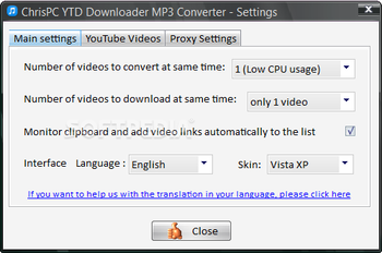 ChrisPC YTD Downloader MP3 Converter screenshot 2