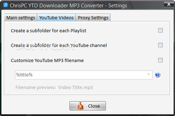 ChrisPC YTD Downloader MP3 Converter screenshot 3
