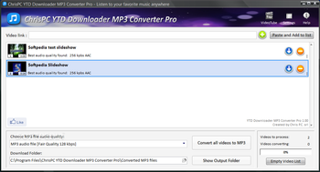 ChrisPC YTD Downloader MP3 Converter Pro screenshot