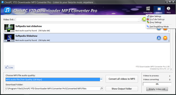 ChrisPC YTD Downloader MP3 Converter Pro screenshot 3