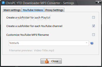 ChrisPC YTD Downloader MP3 Converter Pro screenshot 5