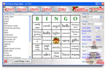 Christmas Bingo Maker screenshot