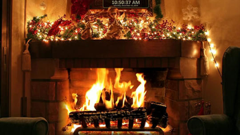 Christmas Fireplace ScreenSaver screenshot 2