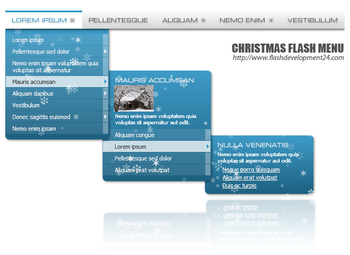 Christmas Flash Menu screenshot