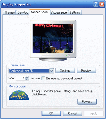 Christmas Night 3D ScreenSaver screenshot