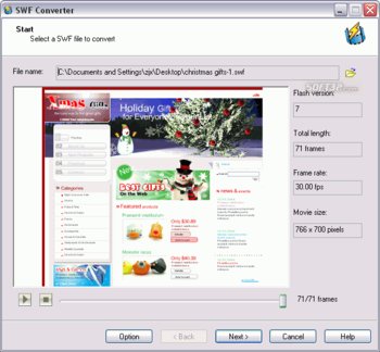 Christmas SWF to Video Converter screenshot