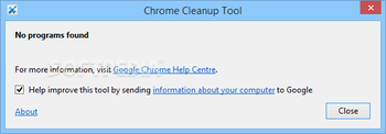 Chrome Cleanup Tool screenshot