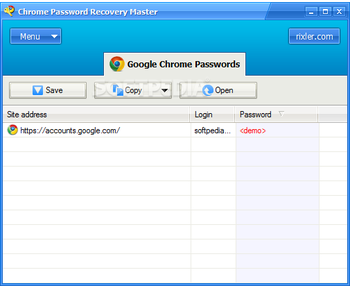Chrome Password Recovery Master screenshot