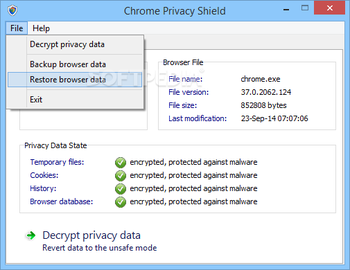 Chrome Privacy Shield screenshot 2