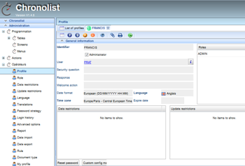 Chronolist screenshot