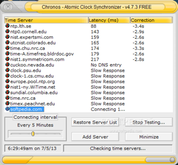 Chronos - Atomic Clock Synchronizer screenshot