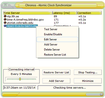 Chronos screenshot