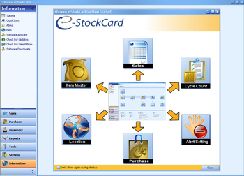 Chronos eStockCard Business Free Edition screenshot