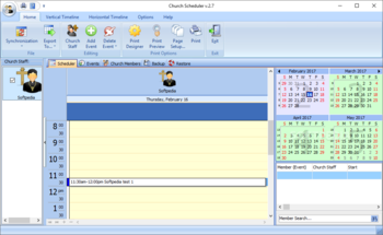 Church Scheduler screenshot