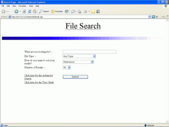 CI Search screenshot