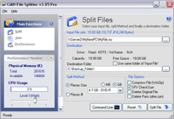 CiAN File Splitter Pro screenshot 2