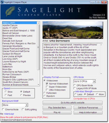 Cinepan Panorama Player screenshot 2