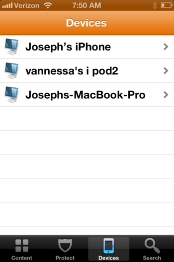 Cinergine Mobile Online Backup screenshot 4
