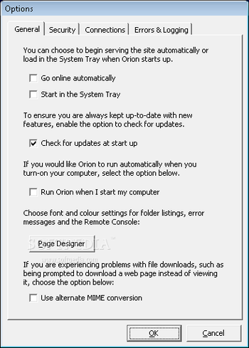 Cintel Orion Web Server screenshot 3
