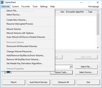 CipherShed screenshot 3