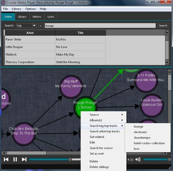 Circular Media Player screenshot