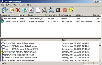 Cisco CDP Monitor screenshot