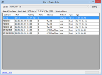 Cisco Device Info screenshot 2