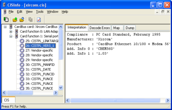 CISInfo screenshot 3