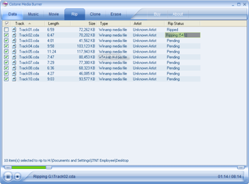 Cistone Media Burner screenshot 2