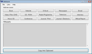 CiteSource screenshot