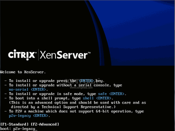 Citrix XenServer screenshot