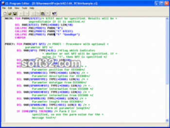 CL Program Editor screenshot