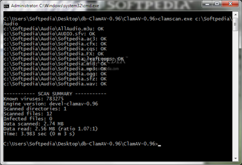 ClamAV Virus Databases screenshot