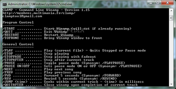 CLAmp screenshot