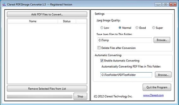 Clarest PDF2Image Converter screenshot