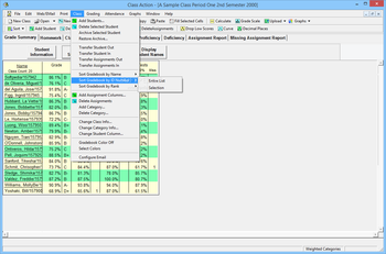 Class Action Gradebook College Edition screenshot 13