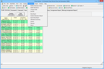 Class Action Gradebook College Edition screenshot 14